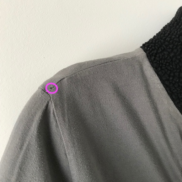 Lands End Black Sherpa Fleece Half Zip Pullover - Picture 16 of 16